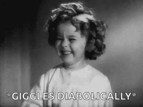 Little Girl Laughing In Black And White Photo