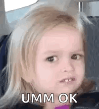 Little Girl Making Funny Face GIF