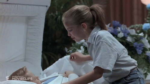 Little Girl Next To Coffin Pandaango Movieclips GIF