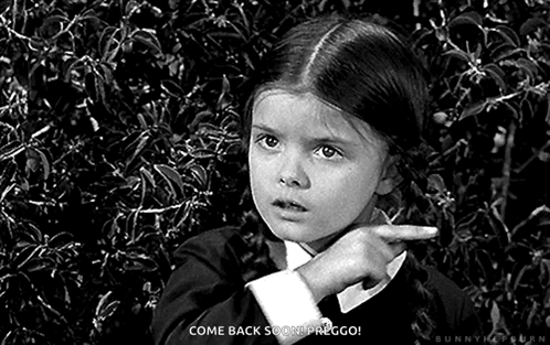 Little Girl Pointing in Black and White Photo