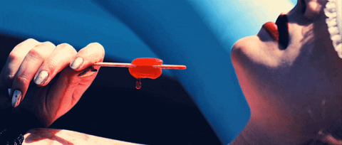 Little Girl Popsicle Melting Under The Sun GIF