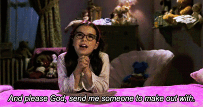 Little Girl Praying For Romance GIF