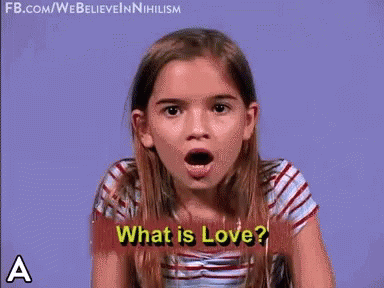 Little Girl Reading What Is Love GIF