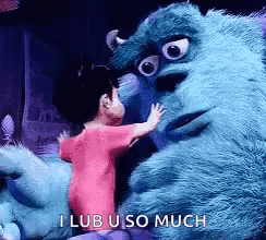 Little Girl Saying I Lub U So Much