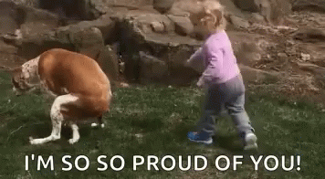 Little Girl Saying I'm So So Proud of You