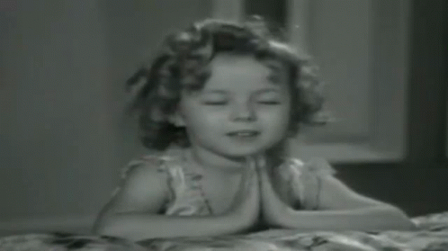Little Girl Saying Prayer GIF