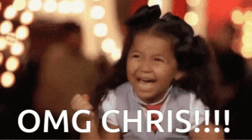 Little Girl Screaming With Omg Chris Behind