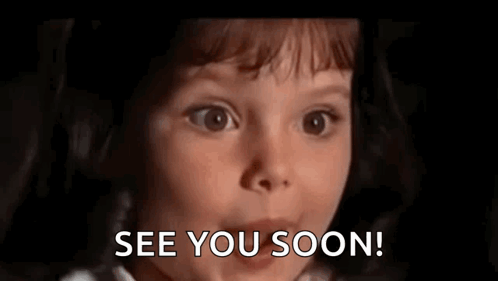 Little Girl Smiling Saying See You Soon