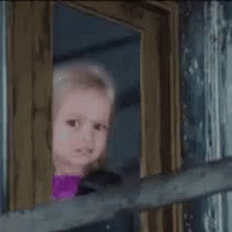 Little Girl Sticking Head Out Window