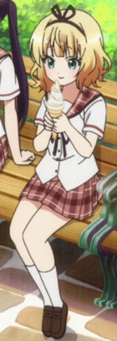 Little Girl Syaro Kirima Eating Popsicle GIF