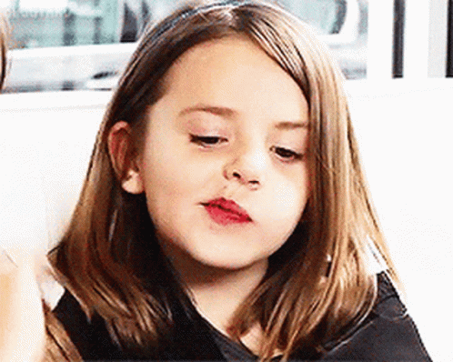 Little Girl Thinking Hmmmm GIF
