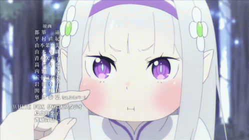 Little Girl White Hair Purple Eyes Anime