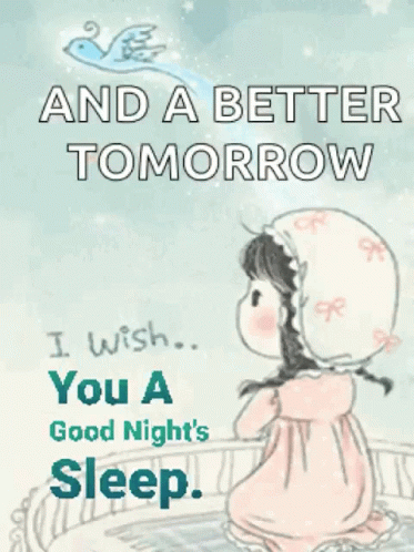 Little Girl Wish You Have A Great Night GIF