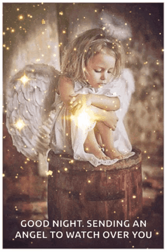 Little Girl With Angel Wings on Barrel