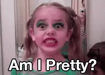 Little Girl With Makeup Asking Am I Pretty