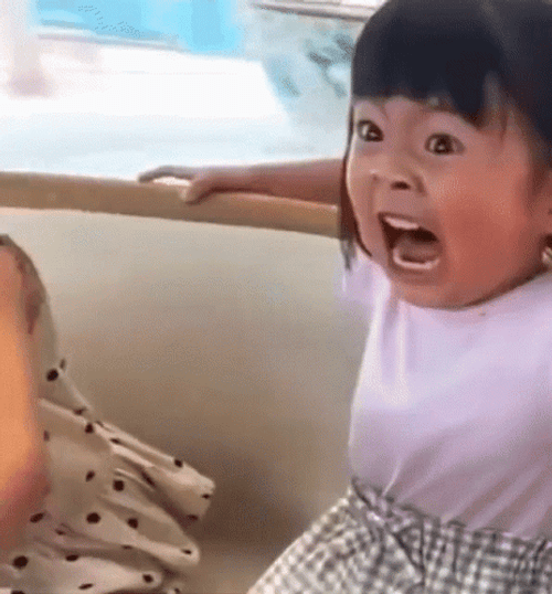 Little Girl Yelling GIF
