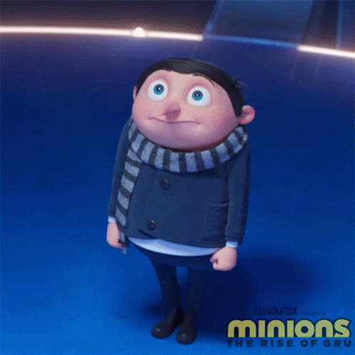 Little Gru Ahem GIF