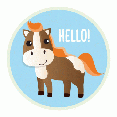 Little Horse Neigh Hello GIF