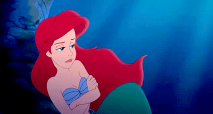 Little Mermaid Ariel Heavy Sigh GIF