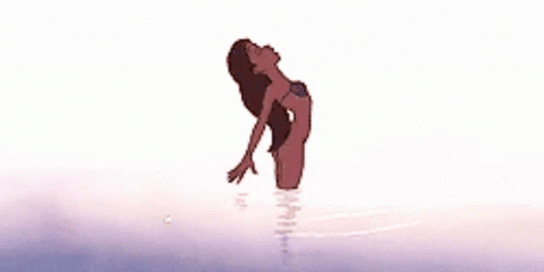 Ariel The Little Mermaid Popping Out From Water GIF