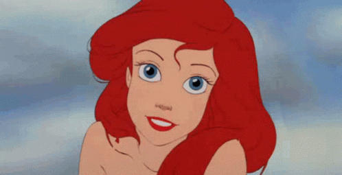Little Mermaid Ariel Staring At You GIF