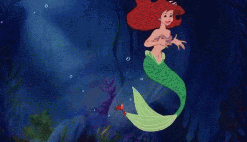 Little Mermaid Ariel Swimming Stunt GIF