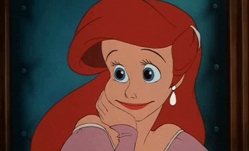 Little Mermaid Ariel Nodding Yes GIF