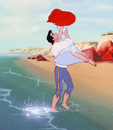 Little Mermaid Ariel And Prince Eric GIF