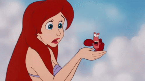 Little Mermaid Ariel Can't Speak GIF