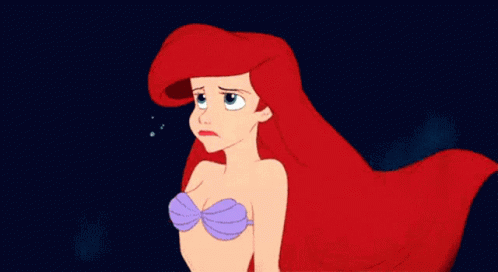 Little Mermaid Ariel Got Angry GIF