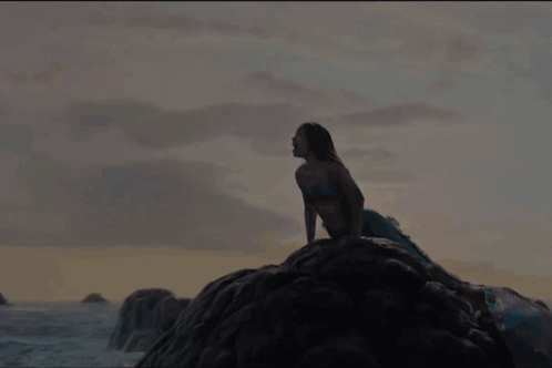 Little Mermaid Ariel Rock GIF