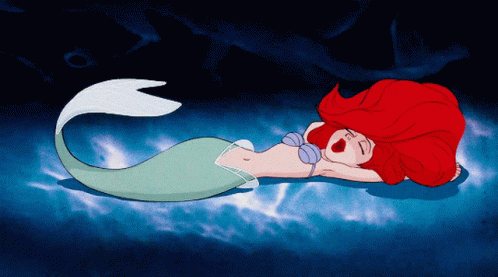 Little Mermaid Ariel Sand GIF