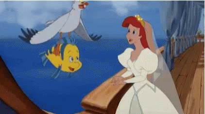 Little Mermaid Ariel Wedding Day GIF