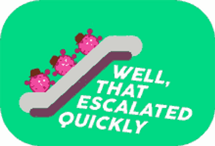 Little Monsters In The Escalator That Escalated Quickly GIF