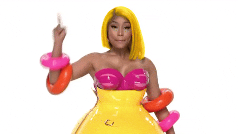 Little Nicky Minaj Yellow Hair GIF
