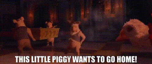 Little Piggy I Wanna Go Home GIF