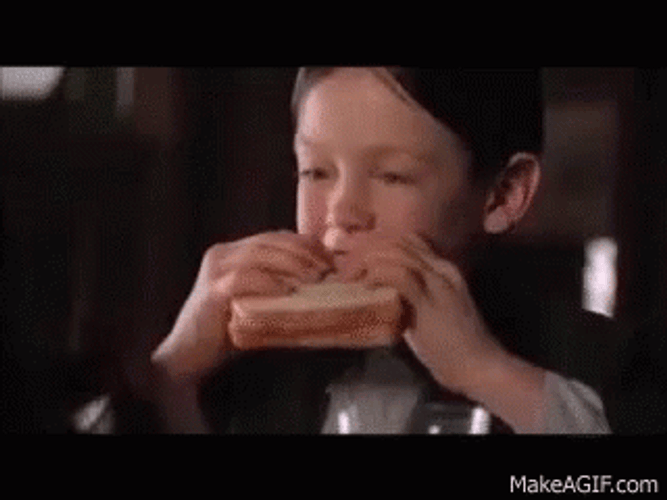 Little Rascals Alfalfa Eating Sandwich GIF