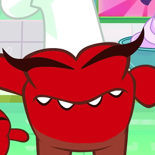 Little Red Creature Not Again Reaction GIF