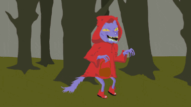 Little Red Riding Hood in the Woods