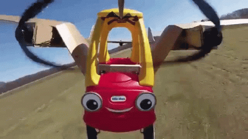 Little Tikes Car Pulled By Propeller GIF