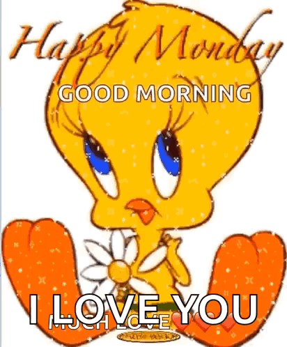Little Tweety Animated Good Morning Monday Vibe GIF