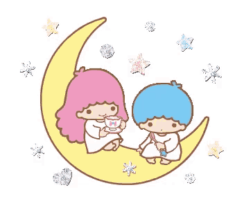 Little Twin Star Moon Gif GIF