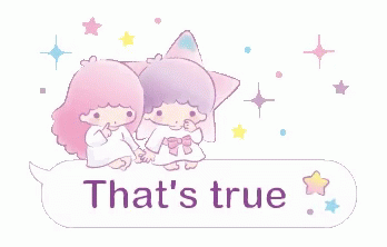 Little Twin Stars It's True GIF