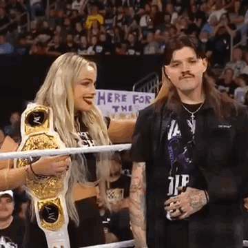 Liv Morgan Seducing Dominik Mysterio GIF