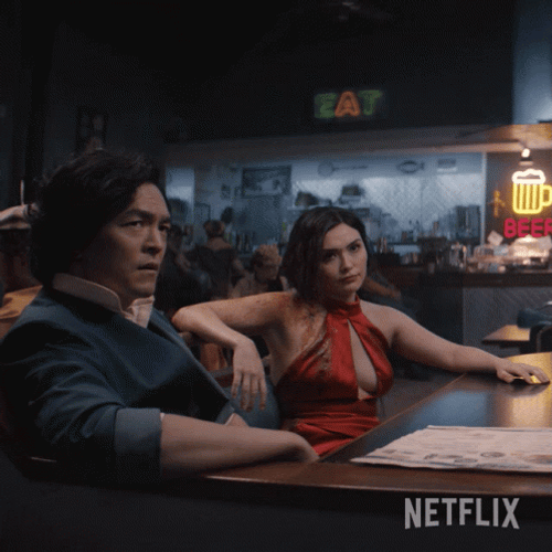 Live Action Faye Valentine With Spike GIF