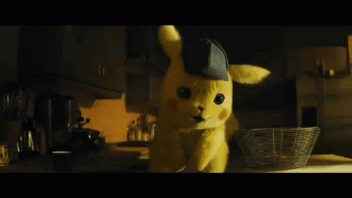 Live Action Shocked Pikachu GIF