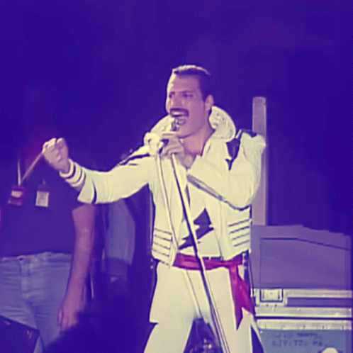 Live Concert Freddie Mercury GIF