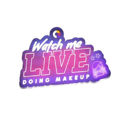 Live Doing Makeup Sticker