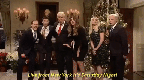 Live From New York It's Saturday Night Trump GIF