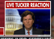 Live Tucker Carlson Reaction GIF